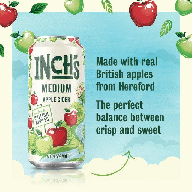Inch's apple cider 10 x 440ml cans, UK version