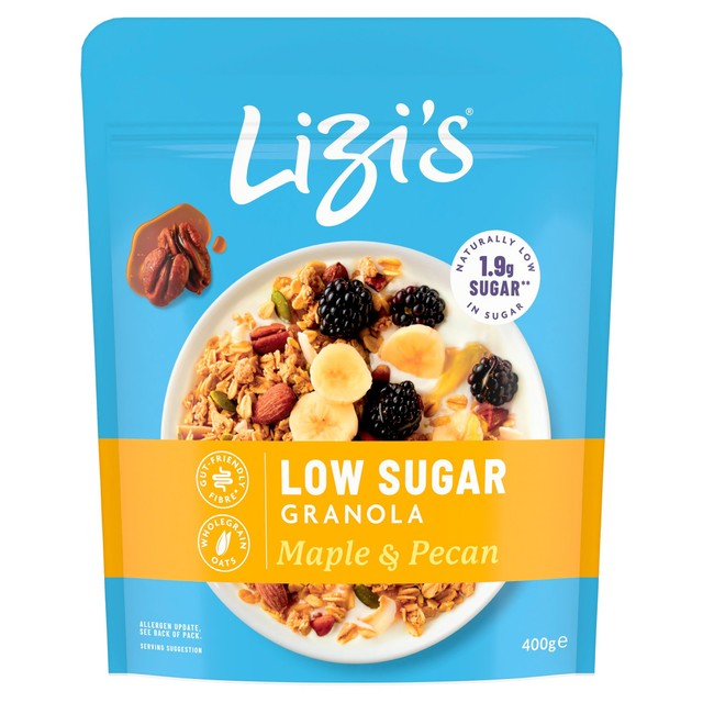 Lizi's maple and pecan granola 400g, UK version