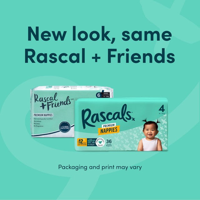 Rascals premium nappies size 1 3-5kg - British product