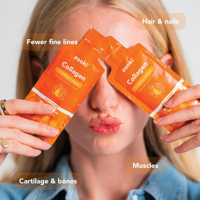 Zooki marine collagen mango peach sachets 11000mg - British product