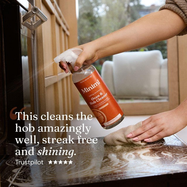 Miniml Clementine oven and hob cleaner spray 750ml, imported from the UK