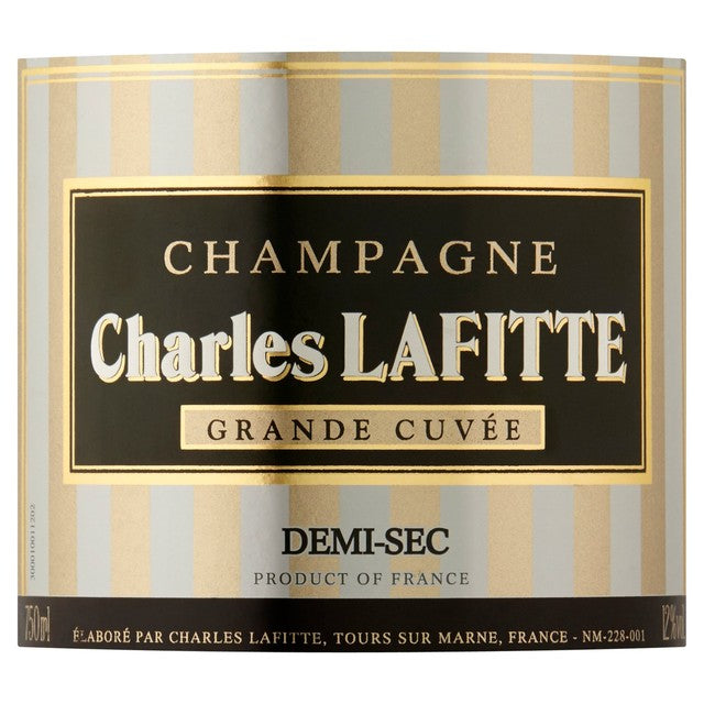 Charles Lafitte Demi Sec Champagne NV 75cl - British product