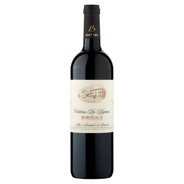 Chateau Les Riganes Bordeaux red wine 75cl - British product