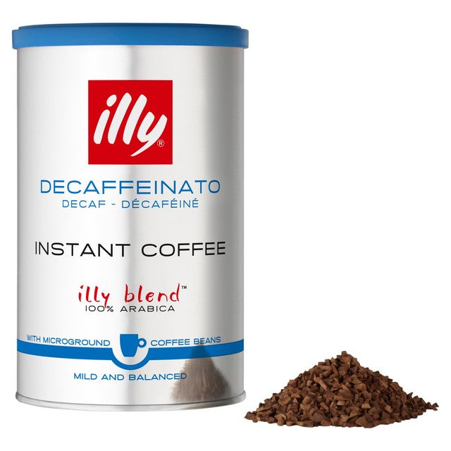 illy Instant Decaffeinated Coffee 95g can, UK version
