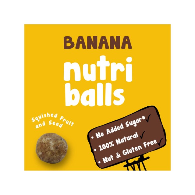 Good4U banana fruit and seed snack balls 5 x 20g multipack, UK version