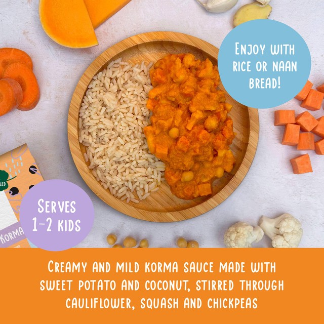 Wildly Tasty creamy veggie korma frozen meal - British product