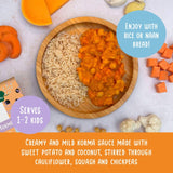 Wildly Tasty creamy veggie korma frozen meal - British product