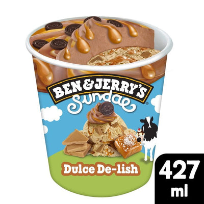 Ben & Jerry's Dulce De-Lish Sundae Ice Cream Tub 427ml