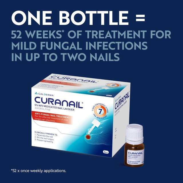 Curanail 5% amorolfine fungal nail treatment 3ml - British product