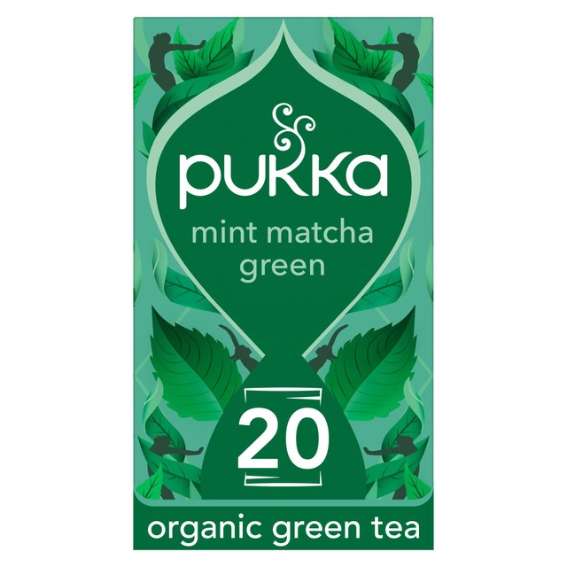 Pukka Herbs Mint Matcha Green tea bags 20 per pack, imported from the UK