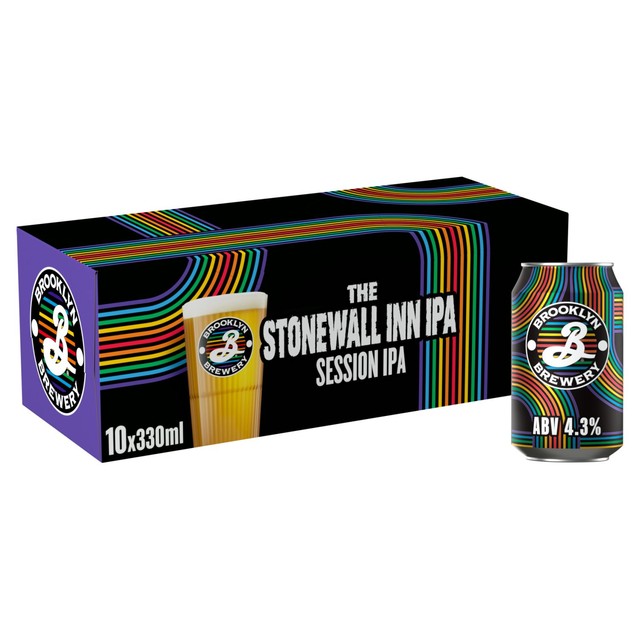 Brooklyn Stonewall Inn IPA multipack 10 cans - British product