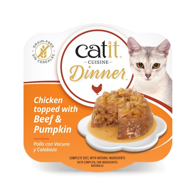 Catit Chicken Dinner Variety Pack cat food, UK version