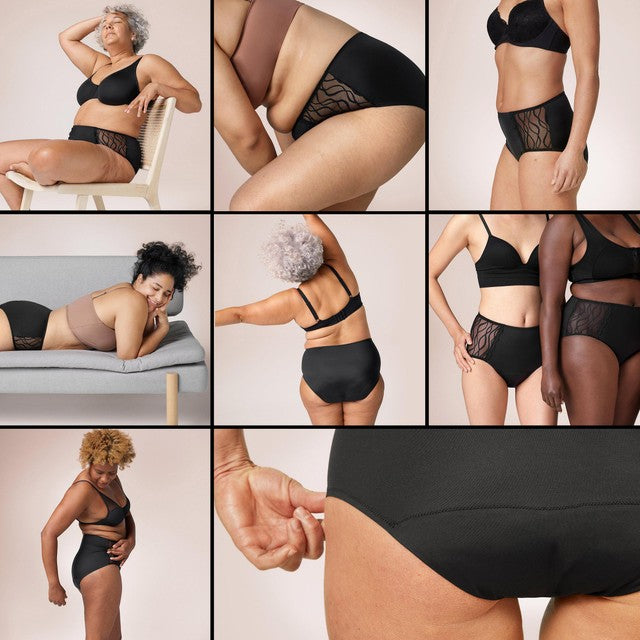 TENA Lady Silhouette washable incontinence underwear Black Size S (British brand)