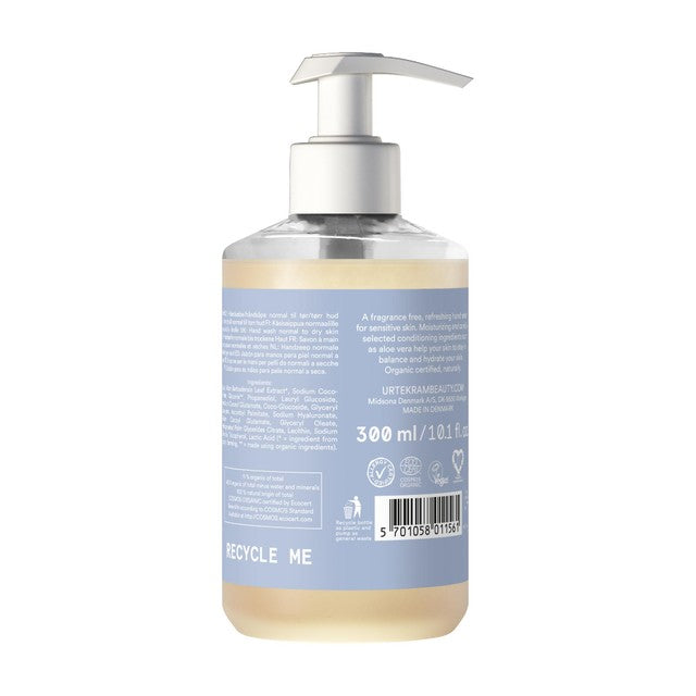 Urtekram organic fragrance-free hand wash for sensitive skin 300ml (British brand)