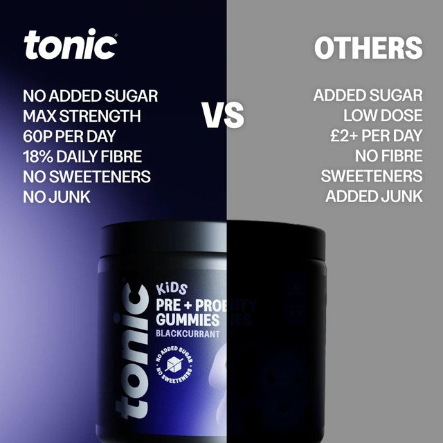 Tonic Health kids probiotic gummy blackcurrant flavour 30 count (British brand)