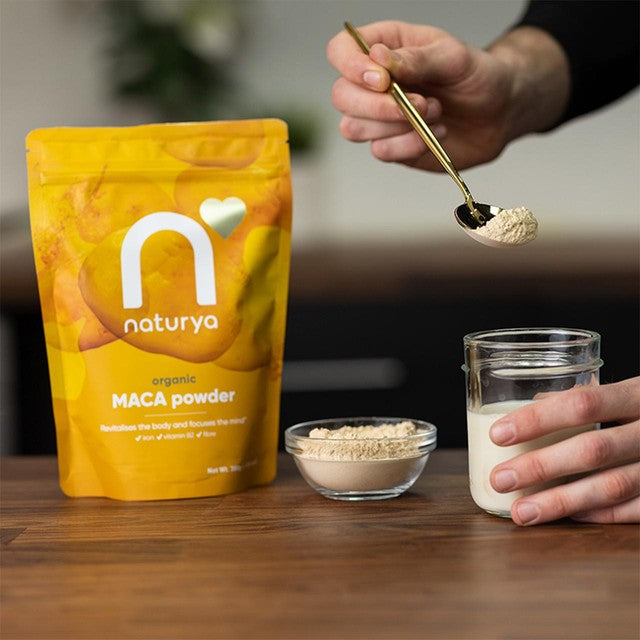 Naturya Organic Maca Powder 300g, imported from the UK