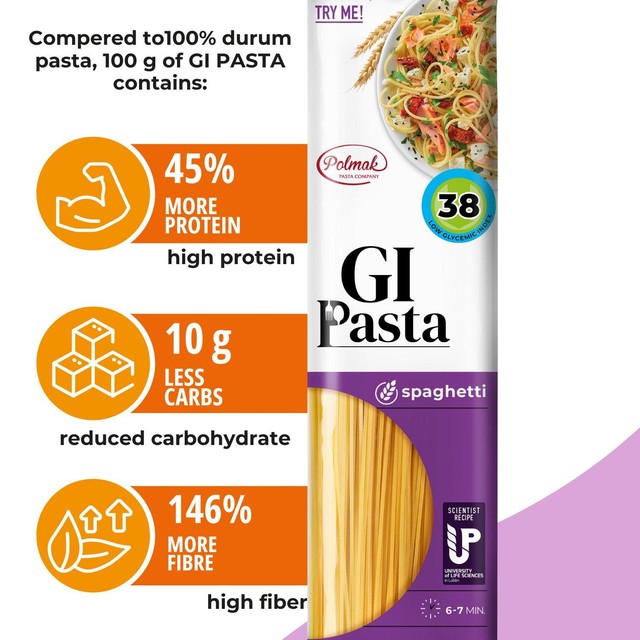 GI Pasta high protein spaghetti, UK version