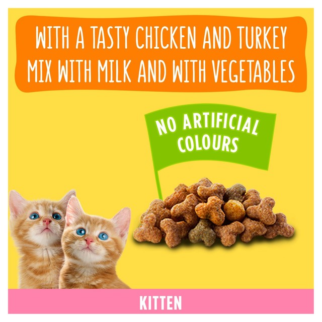 Go-Cat kitten chicken turkey and milk dry cat food 2kg, UK version