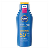 Nivea Sun Protect & Moisture Lotion SPF50+ 400ml, imported from the UK