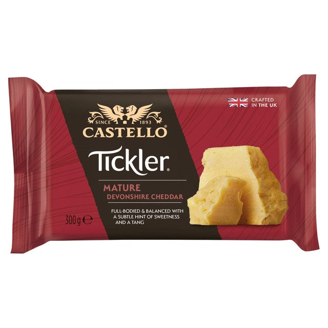 Castello Tickler Mature Cheddar Cheese 300g - British product