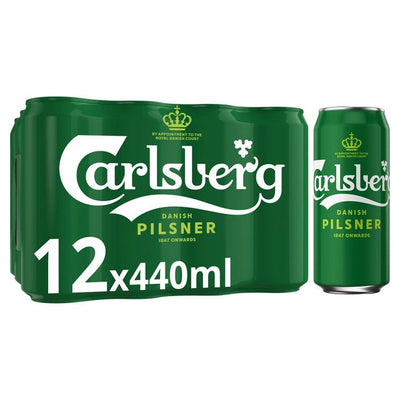 Sainsburys Carlsberg Lager 12x440ml- Buy online at McGrocer