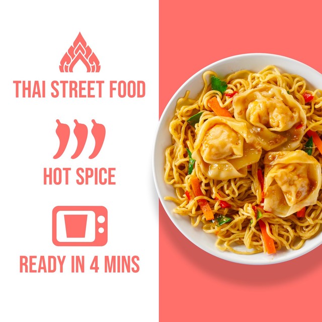 Kitchen Joy prawn wonton drunken noodles 300g, UK version