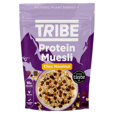 M&S TRIBE Protein Muesli Choc Hazelnut Breakfast Cereal 400g- Buy online at McGrocer