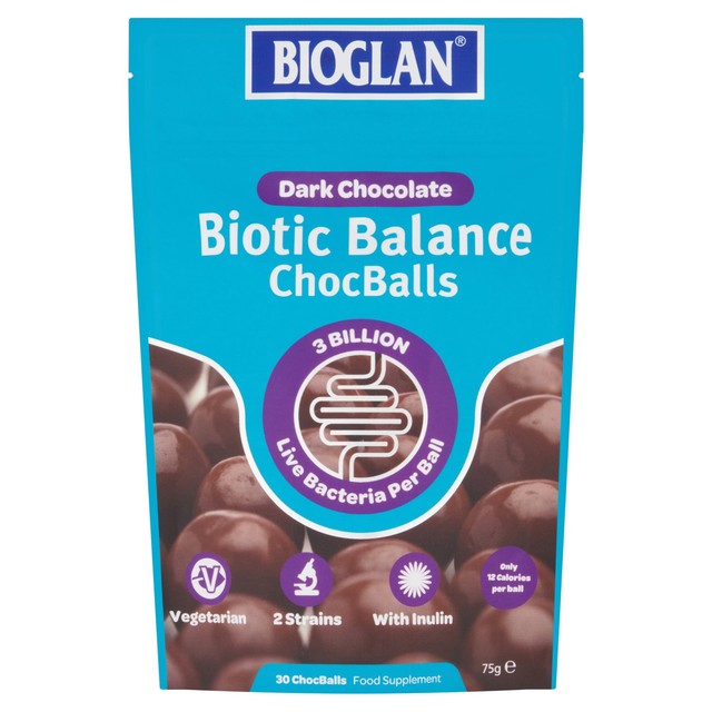 Bioglan probiotic dark chocolate balls 75g - British product