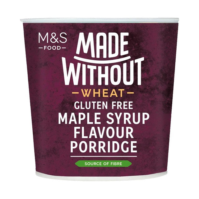M&S maple syrup flavour porridge pot 70g, imported from the UK