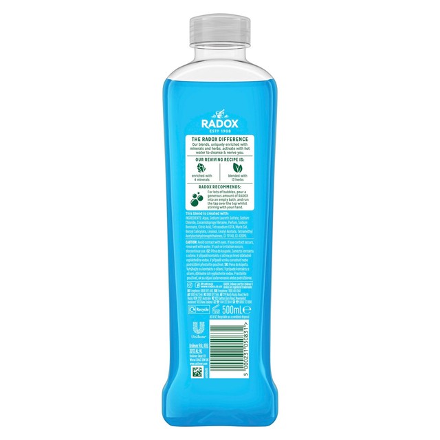 Radox muscle soak bath soak with sea minerals and sage 500ml, imported from the UK