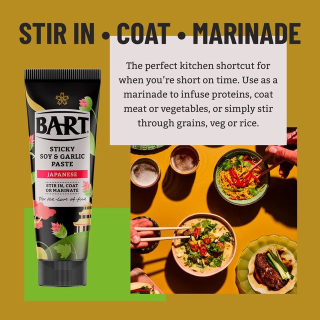 Bart Japanese Sticky Soy & Garlic Paste 80g - British product