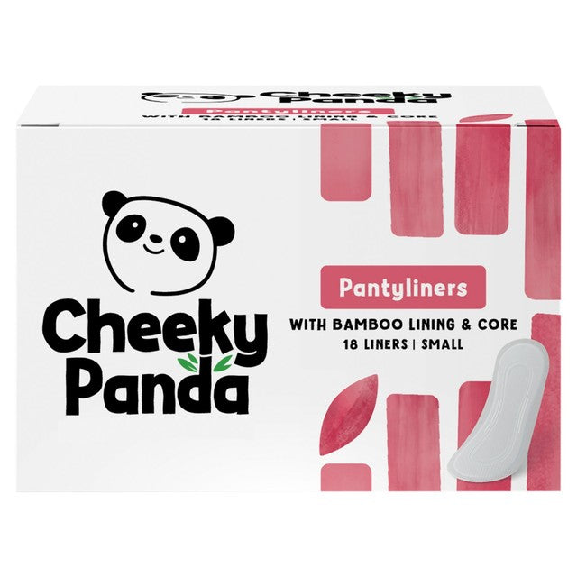 The Cheeky Panda unscented pantyliners 18 pack (British brand)