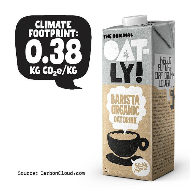 Oatly Oat Drink Barista Organic 1L imported from the UK