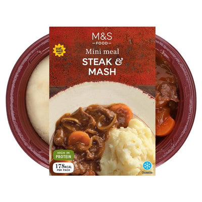 M&S M&S ستيك وماش وجبة صغيرة جاهزة 220 جرام - اشترِ عبر الإنترنت من McGrocer