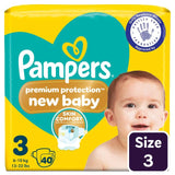 Pampers baby nappies size 3, imported from the UK