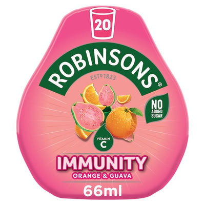 M&S Robinsons Mini Immunity Orange & Guava No Added Sugar Squash Concentrate 66ml- Buy online at McGrocer