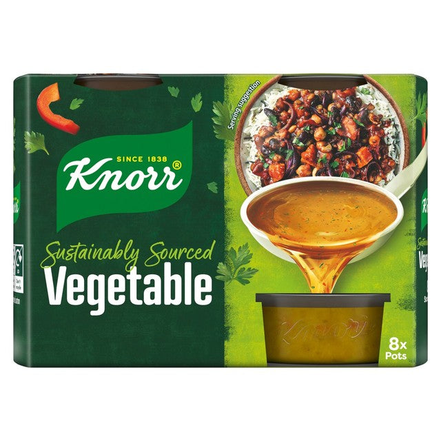 Knorr Vegetable Stock Pot 28g x8, imported from the UK