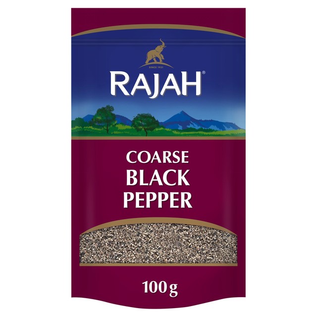 Rajah coarse black pepper powder 100g, imported from the UK