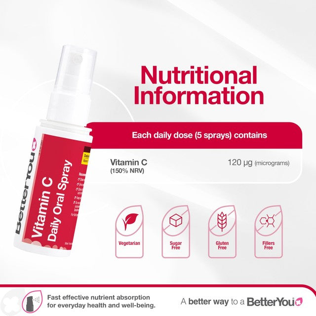 Better You Vitamin C Oral Spray Cherry Pomegranate 50ml - British product
