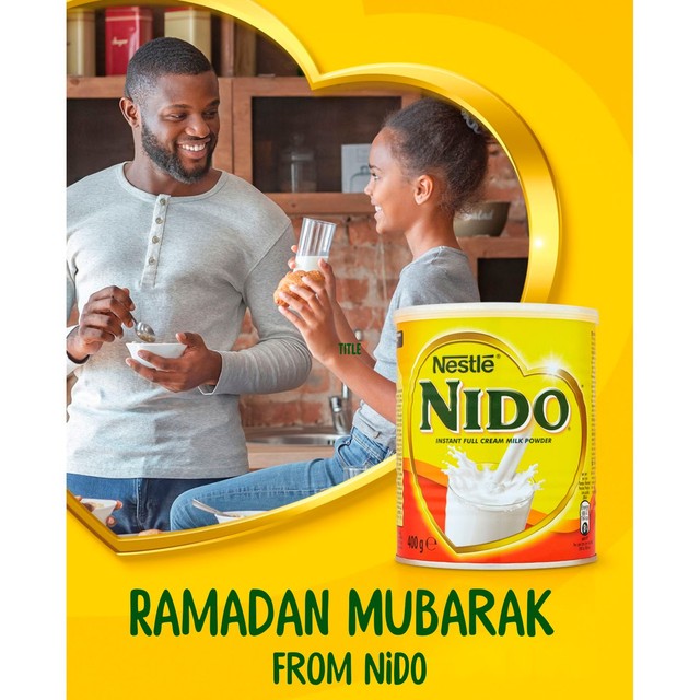Nido full cream milk powder 900g, imported from the UK