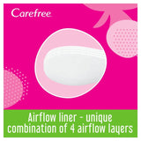 Carefree breathable pantyliners with aloe single wrapped - British product