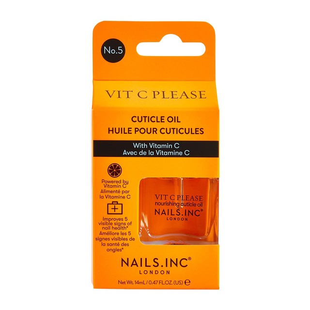 Nails Inc. Vit C Please Vitamin C cuticle oil 14ml, imported from the UK