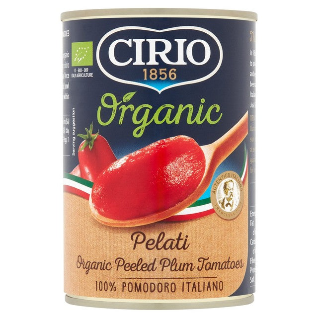 Cirio Organic Plum Tomatoes 400g - British product