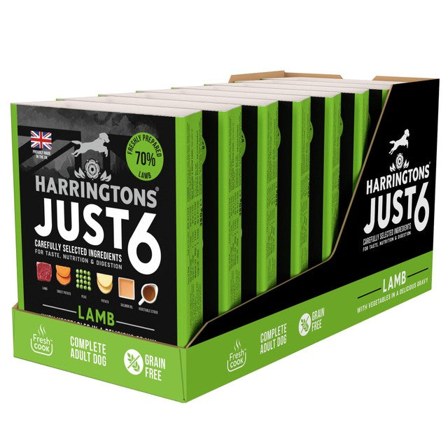 Harringtons wet lamb dog food 8 x 380g trays - British product