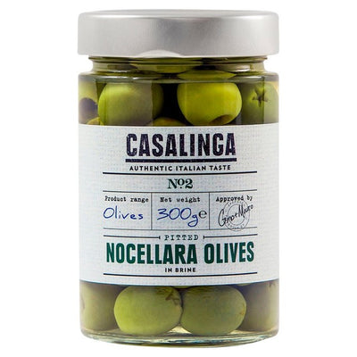 M&S Casalinga Pitted Green Nocellara Olives 300g- Buy online at McGrocer