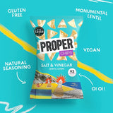 Properchips Lentil Chips Salt & Vinegar 20g, imported from the UK