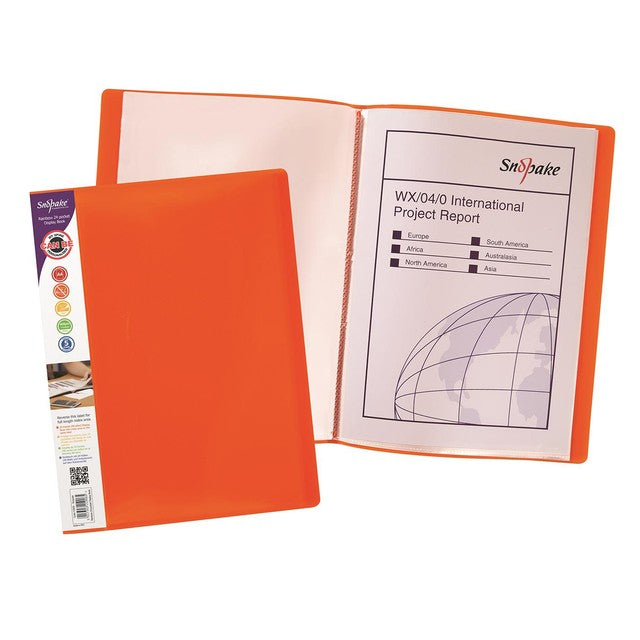 Snopake Rainbow Display Book with 24 pockets (British brand)