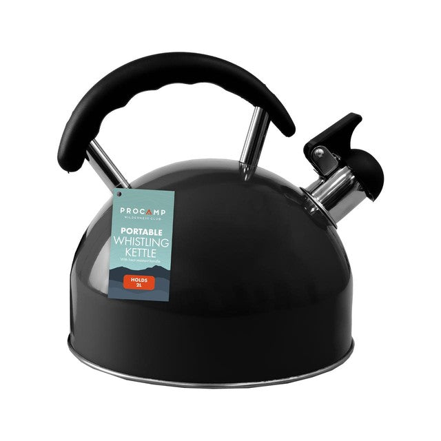 Gem Imports whistling kettle 2L stainless steel camping (British brand)