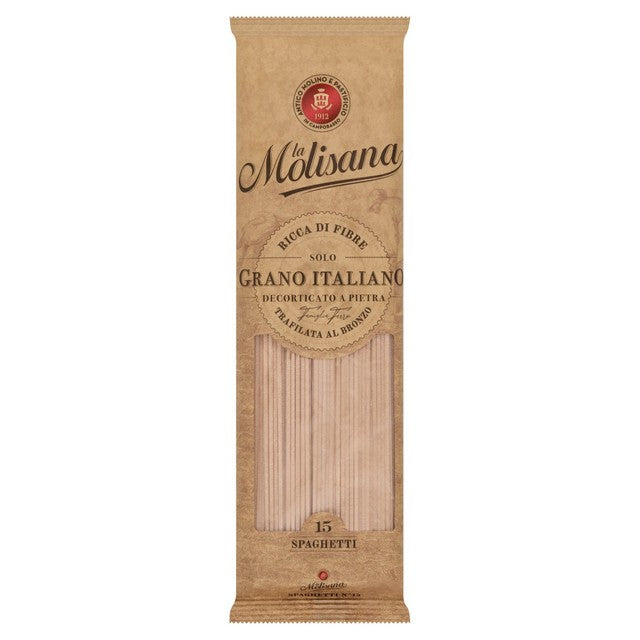 La Molisana wholewheat spaghetti pasta 500g, UK version