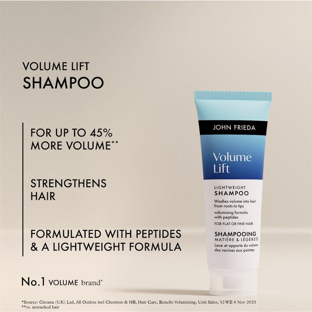John Frieda Volume Lift shampoo tube - British product